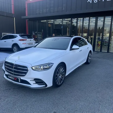평택PPF/평택랩핑 벤츠 S400d 전체 컬러PPF 사틴화이트 시공 색상변경과 도장보호까지 확실하게! / 평택 도일동