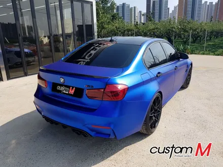 (커스텀엠)(평택안성 크롬전체랩핑) BMW M3 슈퍼카 간지작살 무광블루 크롬 전체랩핑!!! / 평택 도일동
