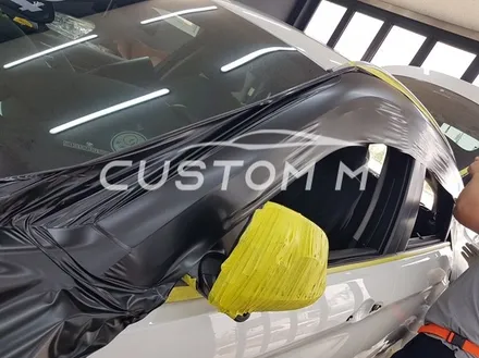 송탄랩핑 BMW X6 전체랩핑 3M사틴블랙(반무광)시공 / 평택, 안성, 천안