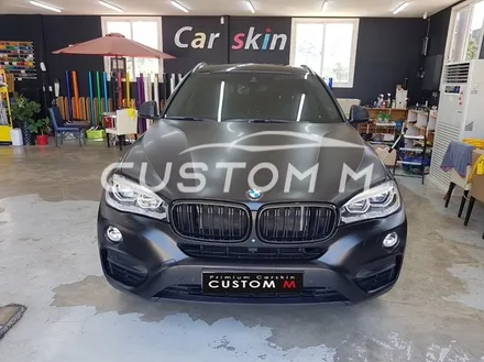송탄랩핑 BMW X6 전체랩핑 3M사틴블랙(반무광)시공 / 평택, 안성, 천안