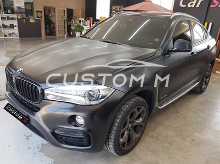 송탄랩핑 BMW X6 전체랩핑 3M사틴블랙(반무광)시공 / 평택, 안성, 천안