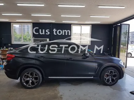 송탄랩핑 BMW X6 전체랩핑 3M사틴블랙(반무광)시공 / 평택, 안성, 천안