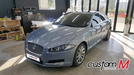 평택랩핑 재규어XF 3M사틴다크그레이 (반무광필름) & 사틴블랙 포인트 랩핑 더 고급스러운 연출 가능!! / 평택 도일동