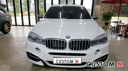 화성랩핑 평택자동차랩핑 전문샵 커스텀엠 : BMW X6 루프스킨 시공으로 멋에 멋을 살리다! / 평택 도일동