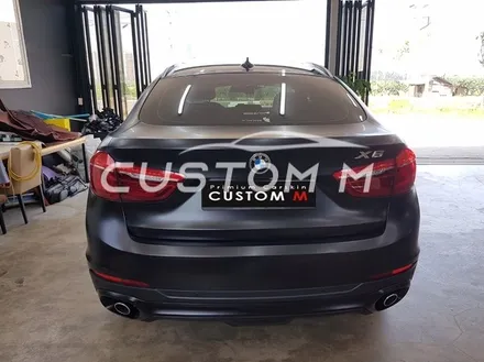 송탄랩핑 BMW X6 전체랩핑 3M사틴블랙(반무광)시공 / 평택, 안성, 천안