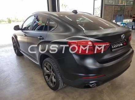 송탄랩핑 BMW X6 전체랩핑 3M사틴블랙(반무광)시공 / 평택, 안성, 천안