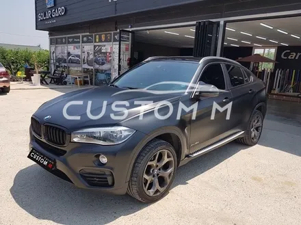 송탄랩핑 BMW X6 전체랩핑 3M사틴블랙(반무광)시공 / 평택, 안성, 천안