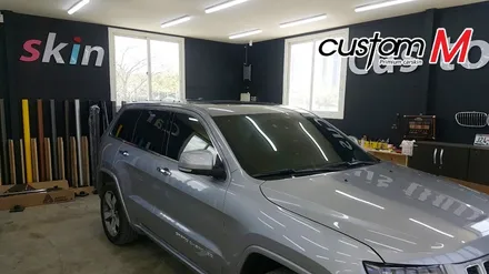 오산루프스킨 차원이 다른 커스텀엠 / 지프(Jeep) 루프스킨, 사이드미러 부분랩핑(블랙유광) / 평택 도일동