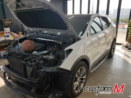(커스텀엠)(안성 평택랩핑) 싼타페 전체랩핑 간지나는 시멘트랩핑으로 포스 끝판왕 / 평택 도일동