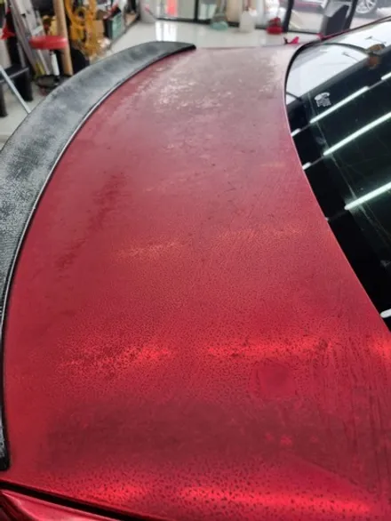 [평택랩핑] bmw 3시리즈 싸구려크롬필름 제거 전쟁후 재시공!!! / 평택, 안성, 천안