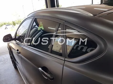송탄랩핑 BMW X6 전체랩핑 3M사틴블랙(반무광)시공 / 평택, 안성, 천안