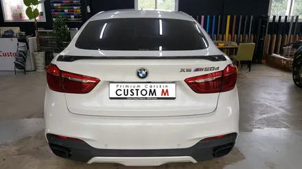 화성랩핑 평택자동차랩핑 전문샵 커스텀엠 : BMW X6 루프스킨 시공으로 멋에 멋을 살리다! / 평택 도일동
