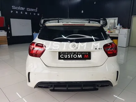 송탄랩핑 벤츠A45 AMG 라이트필름 시공으로 톤 다운 / 평택, 안성, 천안