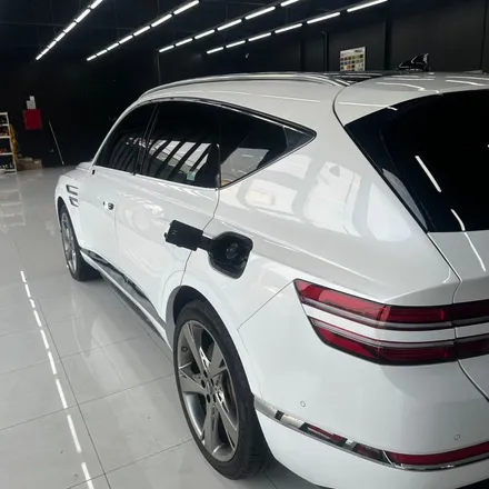 [평택랩핑 오산랩핑 아산랩핑] 랩핑샵 커스텀엠 제네시스 GV80 전체랩핑 매트블랙 / 평택 도일동