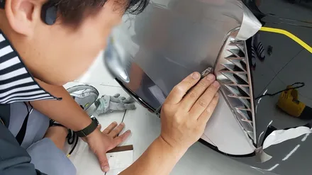 오산랩핑 그랜저 앞범퍼에 포인트 주기! / 평택, 안성, 천안