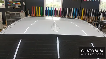 안성랩핑 전문점 커스텀엠 : BMW520D 루프스킨 및 라이트PPF 보호필름시공으로 프리미엄 차로 변신! / 평택 도일동