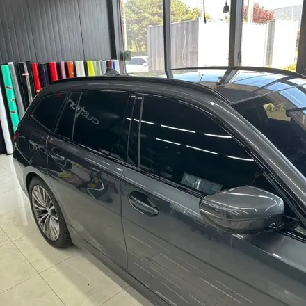 [평택랩핑] BMW 32Oi 투어링 전체 크롬죽이기 역시 크롬죽이기는 블랙유광 광빨이죠! / 평택 도일동