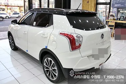 티볼리 순정 화면에 내 차를 스카이뷰로 볼 수 있는    쌍용 정품 옴니뷰 제품인 옴니 드라이브 시공하기^^ / 수원 영통구 원천동