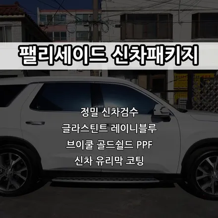 인천 팰리세이드 신차패키지, 신차검수, 글라스틴트 레이니블루 / 남동구 고잔동