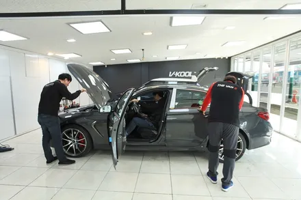 제네시스 G70 레이노 팬텀 S9 틴팅으로 봄자외선 피하기 / 남동구 고잔동