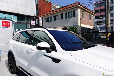 인천 쏘렌토 신차패키지, 글라스틴트 썬셋, 파인뷰 LX5000, 브이쿨 골드쉴드 PPF / 남동구 고잔동
