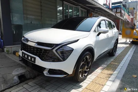 인천 스포티지 신차패키지, 글라스틴트 썬셋, 파인뷰 LX5000, 브이쿨 골드쉴드 PPF / 남동구 고잔동