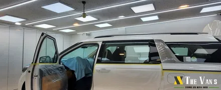 인천 카니발 신차패키지, 글라스틴트 레이니블루, 아이나비 Z5000 PLUS 4채널, 티타늄 V2 PRO, 세원 제뉴인 A타입 사이드스텝, 브이쿨 골드쉴드 PPF / 남동구 고잔동