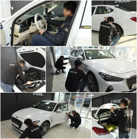 인천썬팅 레이노구월점 더밴에스 G70 레이노 틴팅시공 / 남동구 고잔동