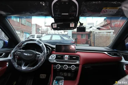 인천 G70 신차패키지, 글라스틴트 레이니블루, 아이나비 Z5000 PLUS, 브이쿨 골드쉴드 PPF / 남동구 고잔동
