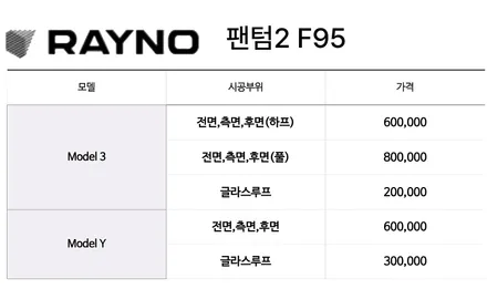테슬라 모델Y  ,모델3 신차패키지 구성 안내 / 남동구 고잔동
