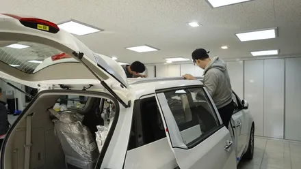 썬팅이 보온효과 까지?? 올뉴카니발 브이쿨썬팅 시공 / 남동구 고잔동
