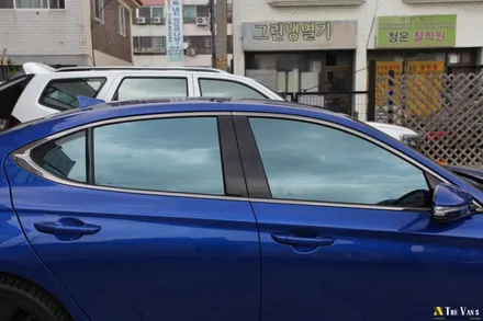 인천 G70 신차패키지, 글라스틴트 레이니블루, 아이나비 Z5000 PLUS, 브이쿨 골드쉴드 PPF / 남동구 고잔동