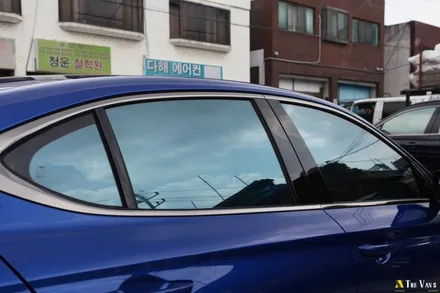 인천 G70 신차패키지, 글라스틴트 레이니블루, 아이나비 Z5000 PLUS, 브이쿨 골드쉴드 PPF / 남동구 고잔동