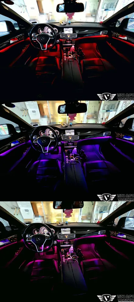 벤츠 CLS63 AMG의 실내 퍼포먼스까지 업그레이드!! (12색 엠비언트 광량업, 멀티컬러 확장)