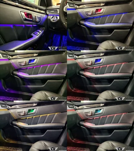벤츠 W212 E클래스 인테리어 리모델링!! (12색 엠비언트, 카본AMG핸들, 12.3인치 카블릿 M2C)