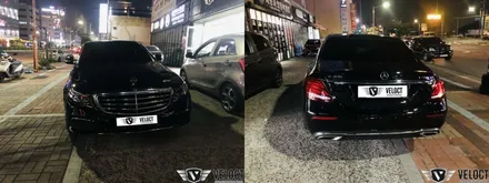 벤츠 E클래스의 특별한 엠비언트!! 안전벨트 엠비언트 추가 (with 국산전동트위터, 송풍구 엠비언트)