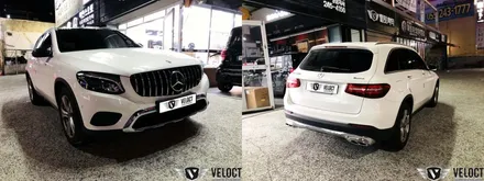 벤츠 X253 GLC, 64색 엠비언트 풀세트와 GT 세로그릴로 튜닝 완결판!!