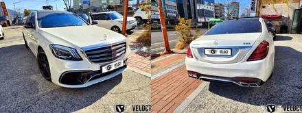 벤츠 W222 S클래스 전기형, 7색을 64색으로 확장 및 광량업!! 무드가 다르다~!! (with AMG웰컴라이트)