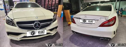 벤츠 W218 CLS 베이지실내 극대화!! 순정형 12색 엠비언트 (with 무선 카플레이, 안드오토)