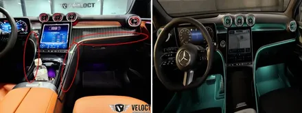 벤츠 신형 X254 GLC 쿠페, 삭제된 옵션 - 송풍구 엠비언트 1+2열 추가해주기