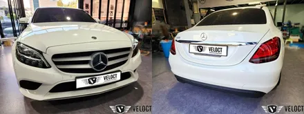 벤츠 W205 C클래스 후기형 C200, 64색 활성화와 송풍구 엠비언트 추가