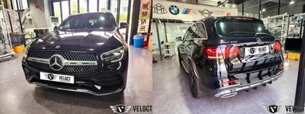 벤츠 X253 GLC 후기형, 화사한 실내무드 - 터빈 송풍구, 대시보드 엠비언트