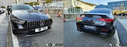벤츠 C257 CLS300d, 53AMG드레스업!! 53디퓨저 머플러팁 / 하이앤드 7.0 액티브사운드 / 리얼카본 리어스포일러