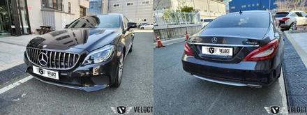 벤츠 W218 CLS, 12색 엠비언트와 12.3인치 안드로이드 올인원으로 실내가 달라졌어요!!