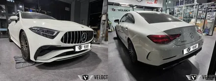 벤츠 C257 CLS 후기형, 계기판 상단 엠비언트와 AMG세로그릴!!