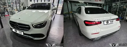 벤츠 W213 E클래스 베이지실내에 필수 송풍구 엠비언트 무드 1+2열