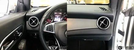 벤츠 구형 CLA에 12색 엠비언트 활성화하여 터빈 송풍구로 스타일내기, 카플레이 + 안드 오토 활성화까지~ (GLA, A클래스 동일)