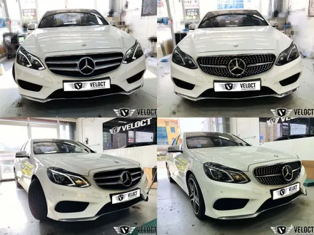 벤츠 W212 E클래스를 변화시켜보세요!!! 12색 엠비언트와 다이아몬드 그릴 (with 디스트로닉 엠블럼)