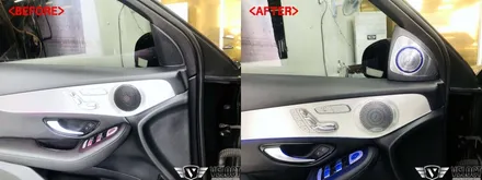 벤츠 GLC의 고급스러운 인테리어!! 부메스터와 송풍구, 대시보드로 완성했어요