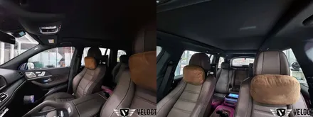 벤츠 GLS의 부메스터 더하기 천장 부메스터, 그리고 선루프, 송풍구 엠비언트까지 완성~!!